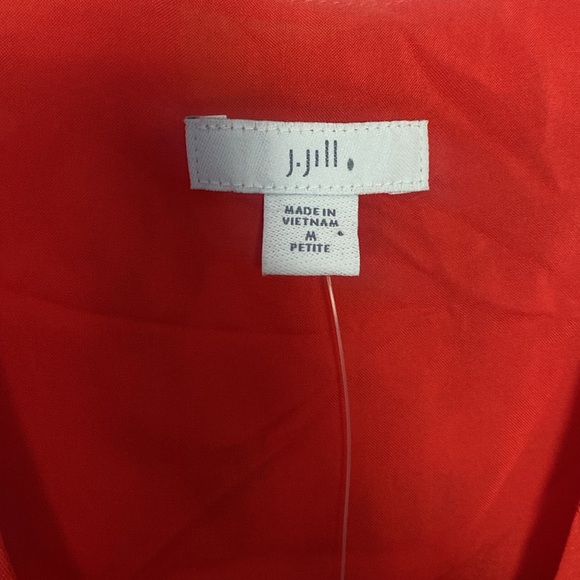 J. Jill Medium Petite Floral Print Tie Dress - Picture 4 of 9